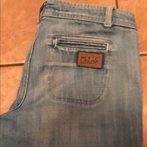 Chloe vintage bell bottom jeans navire t38 italy